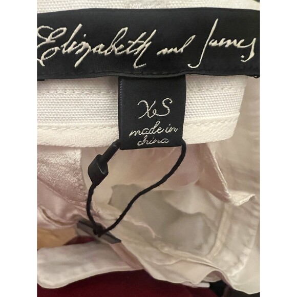 NWT ELIZABETH AND JAMES WHITE SHORTS SIZE XS (L2) - Picture 4 of 5